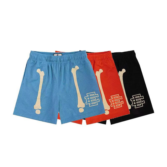 Eric Emanuel Shorts Men's Summer Mesh Breathable Beach Sports Shorts Five-Point Shorts