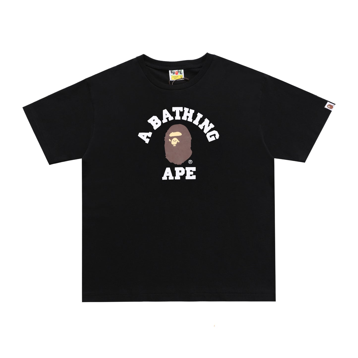BP2001 Bape Original  Street Cotton Loose Couple Casual T-shirt Short Sleeve Shirt