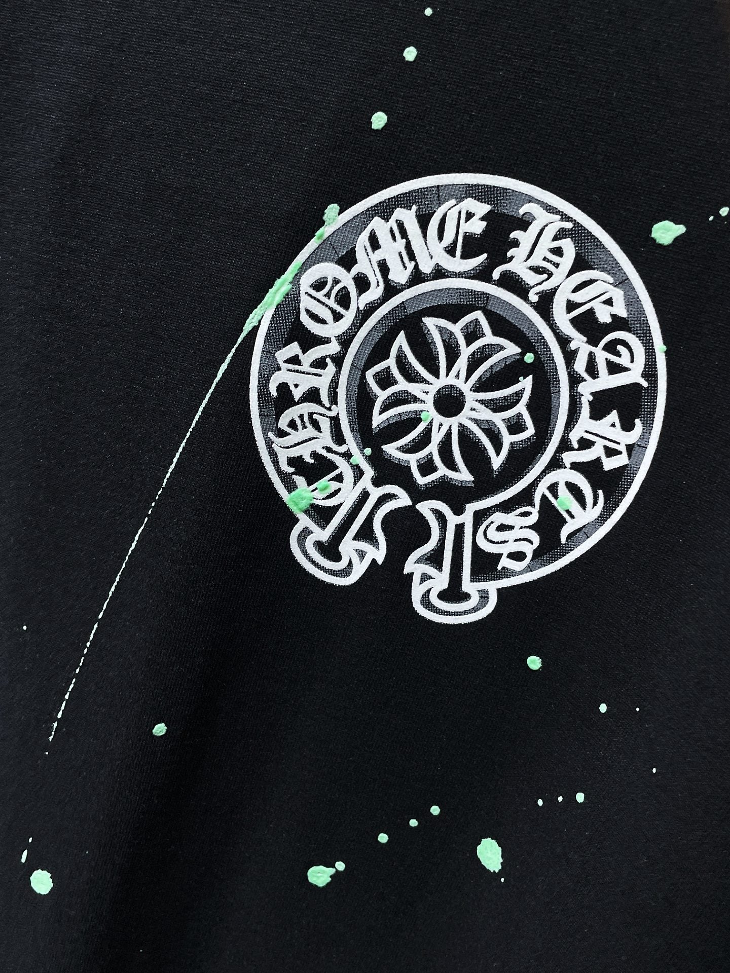 Chrome Hearts High Quality Sanskrit Crew Neck T-shirt Short Sleeves