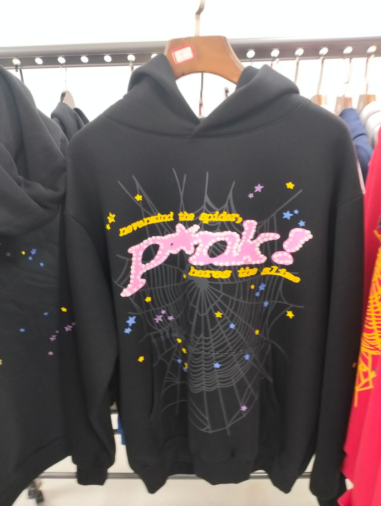 part2- 430gsm Sp5der Hoodies 100% Cotton Hoodie for men and women