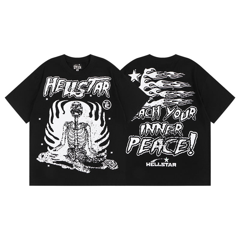 HS6001-1 Hellstar 100% cotton NFC short T shirt  for men