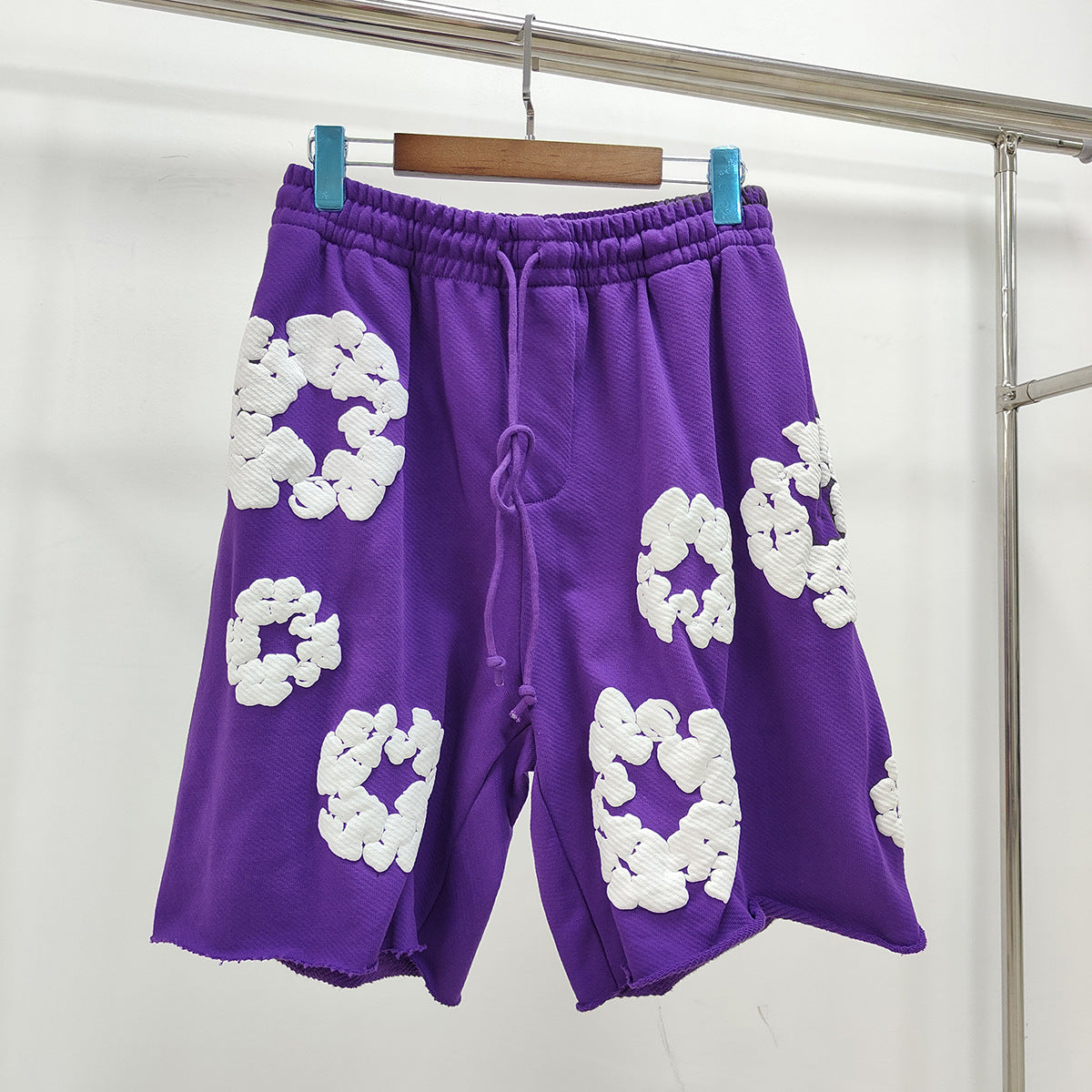 Denim Tears Shorts Full Printed Foam Denim Tears Fifth Pants Tide