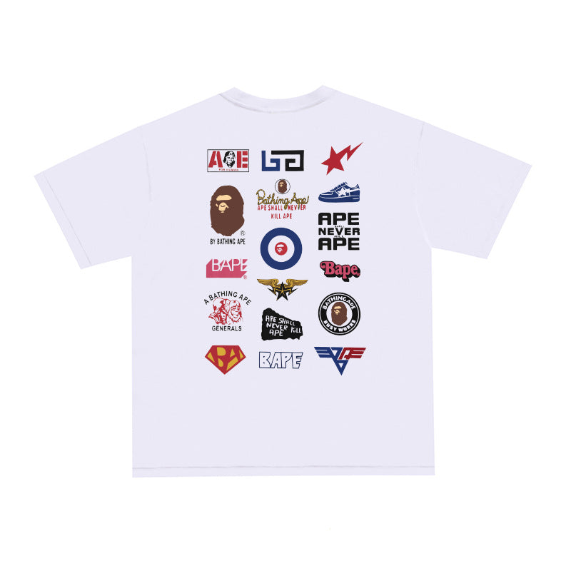 BP2002 Bape original quality 100% cotton street T shirt