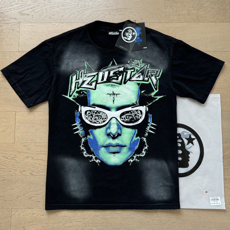 HS6201 New Colors Hellstar 100% Cotton laugh T shirts for men and women