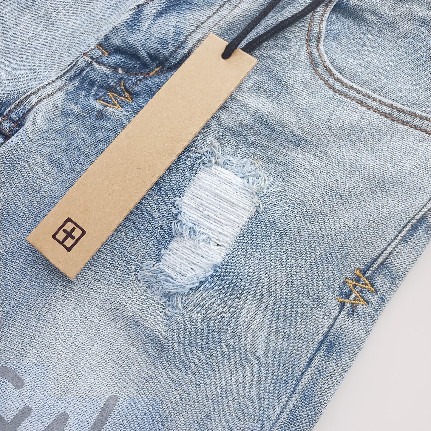 Ksubi001 Jeans Straight Ripped Stretch American High Street Casual Men's Jeans