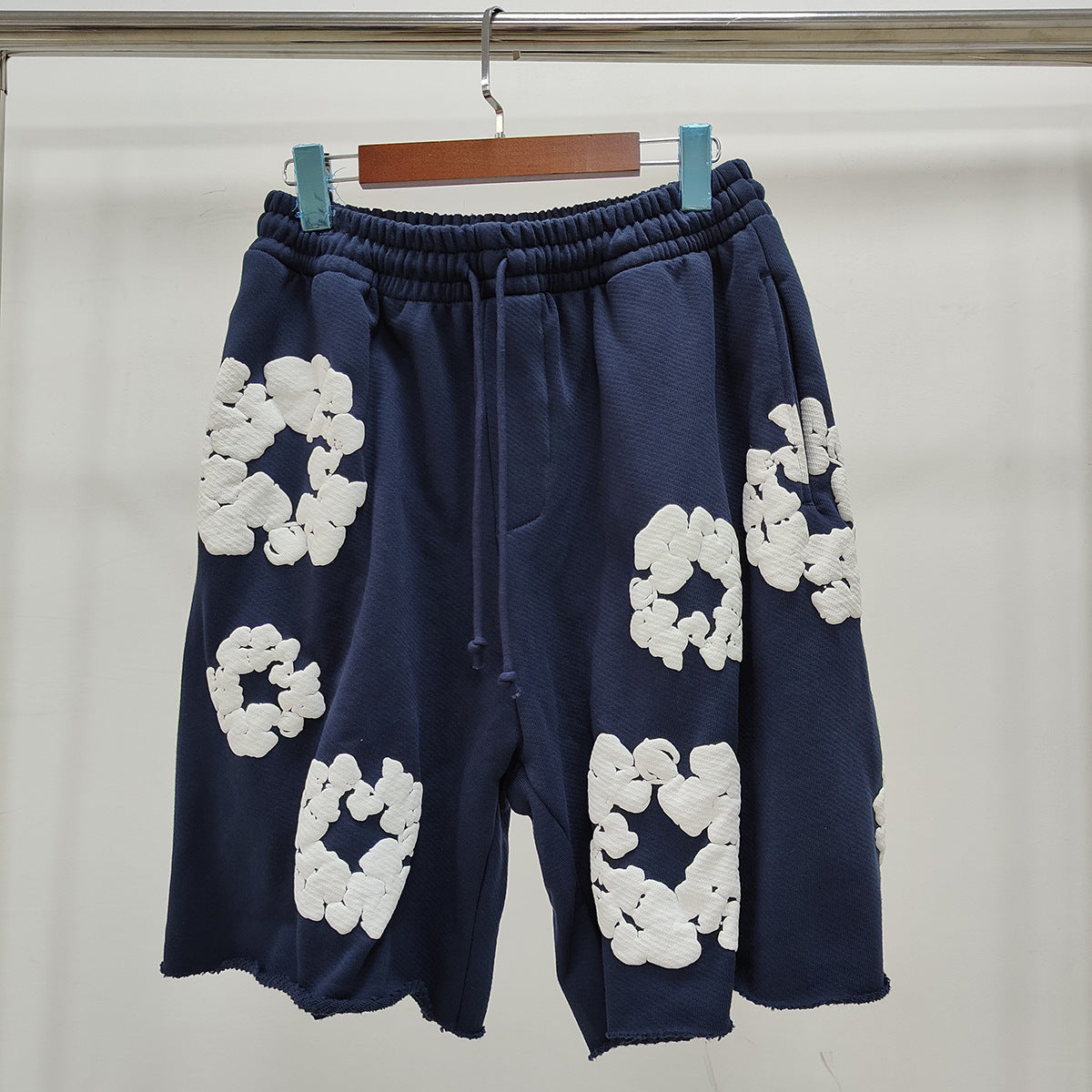 Denim Tears Shorts Full Printed Foam Denim Tears Fifth Pants Tide