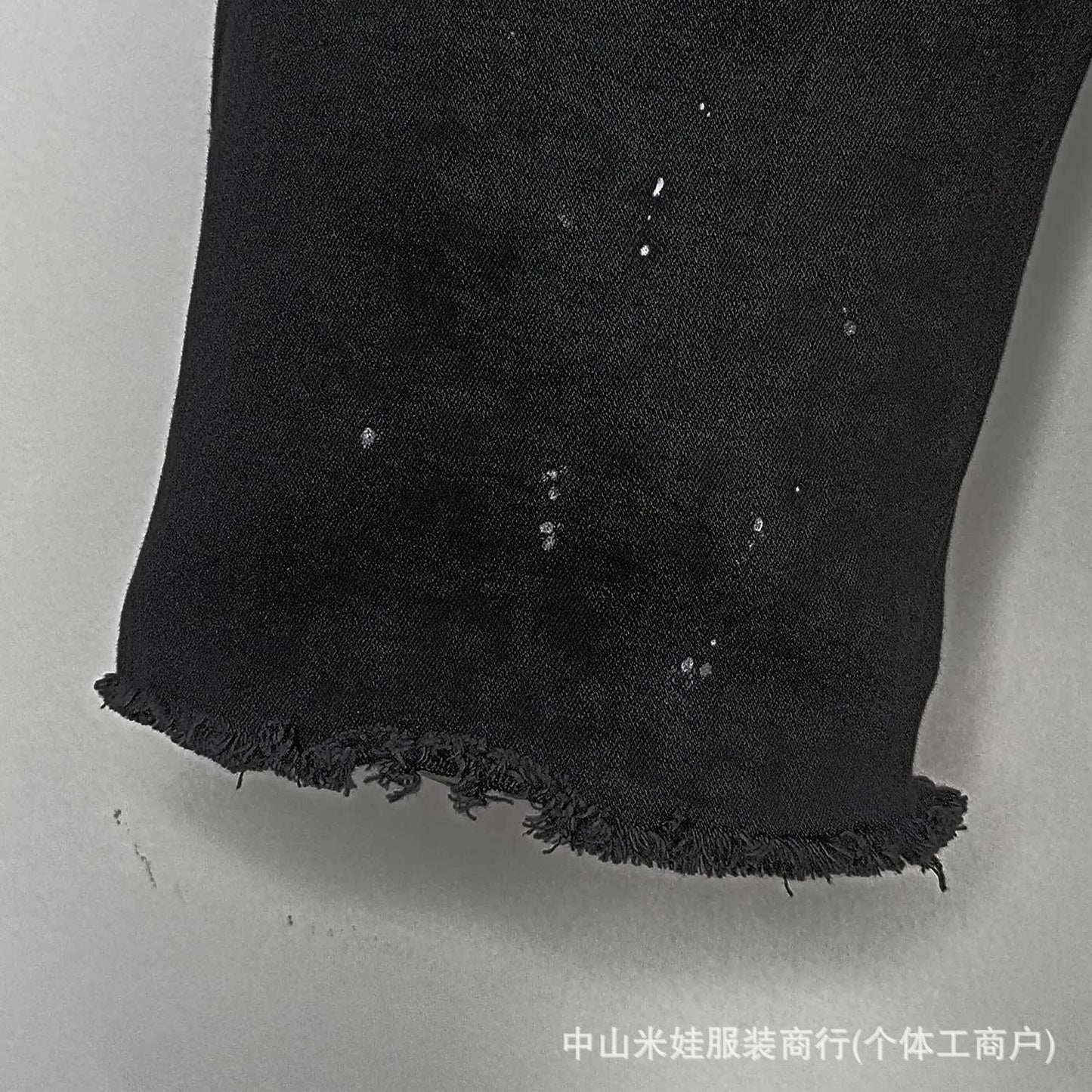 Purple Jeans Men's Ripped Denim Shorts Five-Point Pants