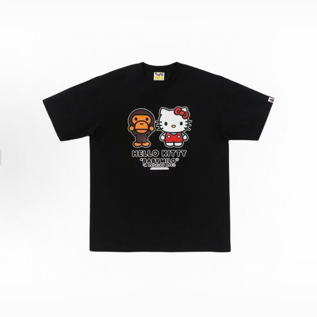 Bape tee shirts 100% cotton hello kitty men tee shirts